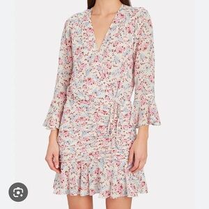 Veronica Beard Floral Silk Sean Dress